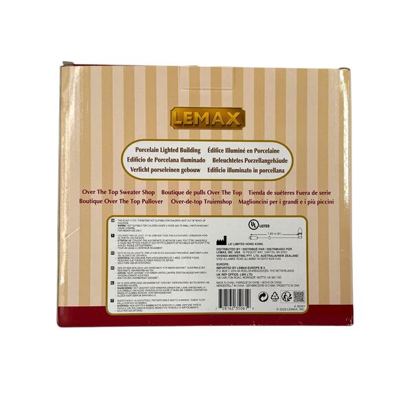 LEMAX #35061 Over The Top Sweater Shop Lighted Caddington Christmas Building - Picture 9 of 11